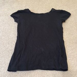 Black, basic tee, baby tee, small